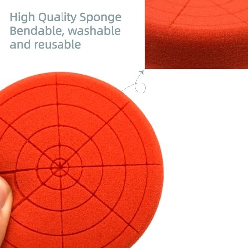 5Pcs 3Inch Buffing Sponge Pads Kit for Buffer Polisher, Cutting, 5Pcs (3 INCH)