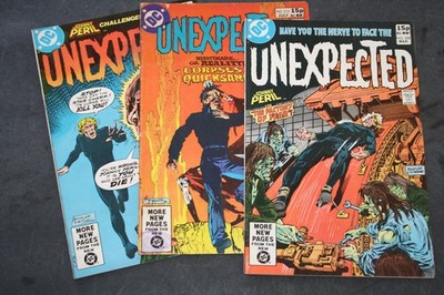 3x The Unexpected - UK DC (Detective Comics) 1980s Jack Sparling Horror Art!