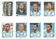 11 x ARGENTINA - Panini 2010 South Africa World Cup Stickers [Unused]