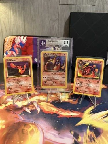 2000 Pokémon 1st Edition Dark Charizard #21 BGS 8.5 & Evolutions Team Rocket