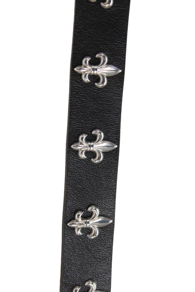 Redemption 女式 Fleur De Lis 搭扣可调腰带黑色 42 码 — 第 3/4 张图片