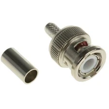 1pc RS PRO 5463721 Straight Cable Mount BNC Connector 50 Ohm Crimp Term. RG