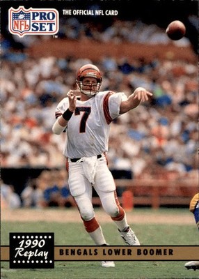 1991 NFL Pro Set Esiason Passes for 471 Yards in Overtime Win #327 (6025)