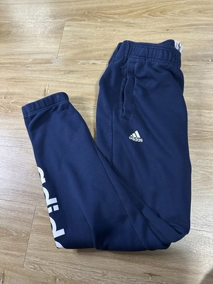 ADIDAS ATHLETIC JOGGER SWEATPANTS | MENS SIZE LARGE | NAVY BLUE