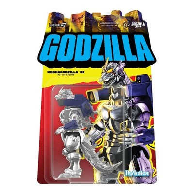 Super7 Mechagodzilla 2002 ReAction Figure Wave 10 Toho 3.75 Retro *Unpunched