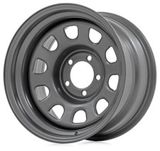 Gray Steel Wheel - 17x9, 5x5 Bolt Pattern, 12mm Offset, 3.30 Bore, Heavy-Duty