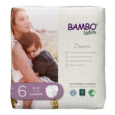 Bambo Nature Dream Baby Baby Diaper Size 6 Over 35 lbs. 1000016928 48 Ct