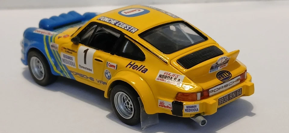 PORSCHE 911 sc ALTAYA 1/43 TRANSFORMADO EN BENY FERNANDEZ RALLY RIAS - Immagine 4 di 4