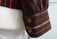 Vintage Celine Blouse Shirt  Button  100% Sil...
