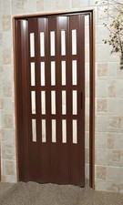 Porta a soffietto con finestre in PVC SU MISURA diversi colori - prezza al mq