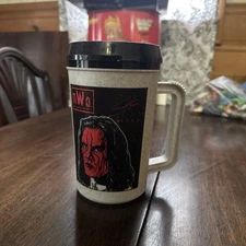 nWo Vintage Insulated Beverage Mug 22oz. Super Thermos BETRAS USA Very Rare VTG
