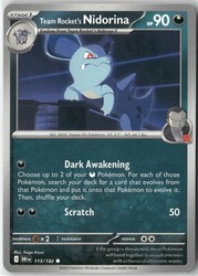 Team Rocket's Nidorina 115/182 Destined Rivals Common