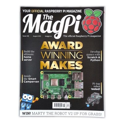 Official MagPi Magazine 108 (2021) Award Winning Makes Pi-top Robot Tested