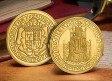 HENRY VII SOVEREIGN HERITAGE PROOF 24 carat GOLD PLATED commemorative COIN 