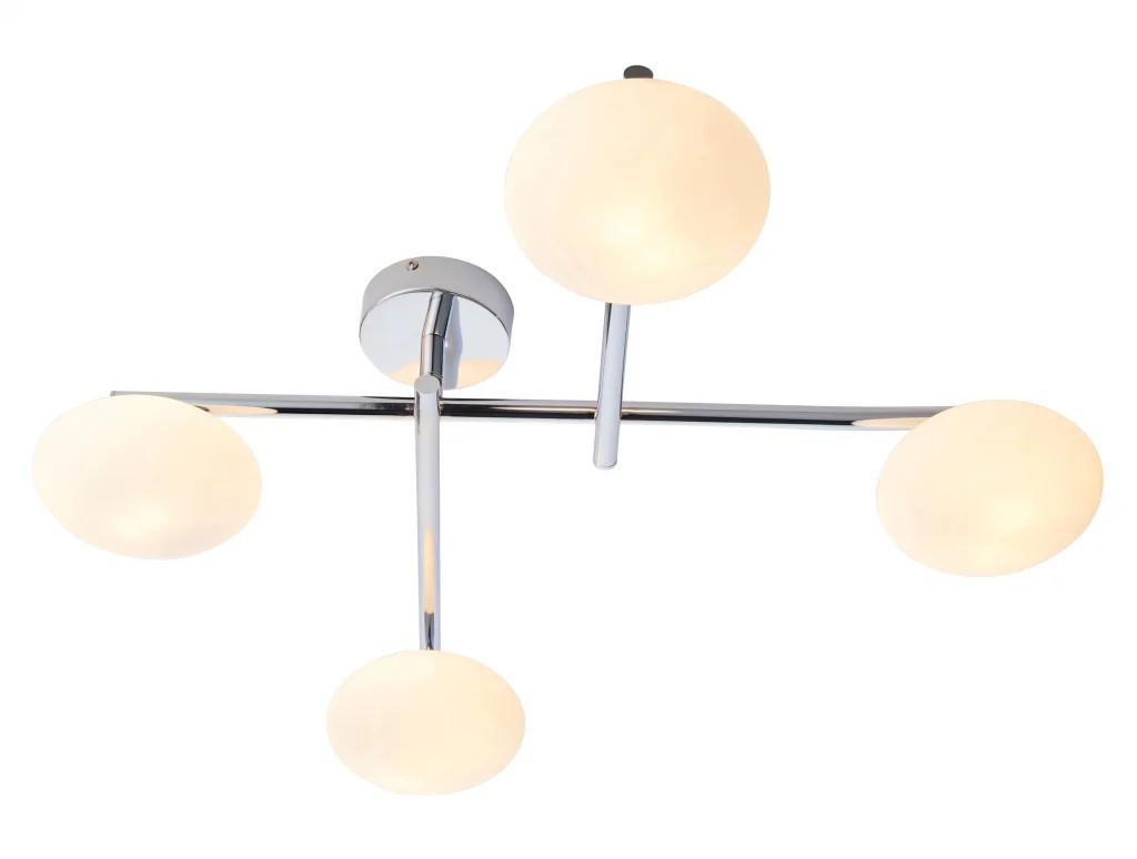 Bathroom Light Silver Mobias 4 IP44 Polished Chrome Endon 95008