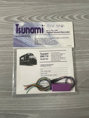 Soundtraxx Tsunami TSU-1000 Digital Sound Decoder EMD 710 P/N 827103