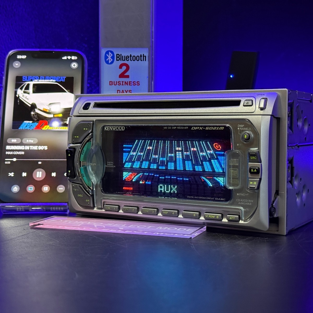 ア*キ様 KENWOOD DPX-5021M スペアナ　カーオーディオ 本体 Buy KENWOOD DPX-5021M Car Audio 2DIN CD MD DSP Added Bluetooth