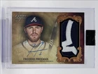 FREDDIE FREEMAN 2021 TOPPS DYNASTY DYNASTIC GAME USED PATCH AUTO 10/10 Q0521