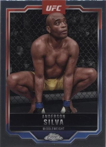 2025 Topps Chrome UFC Red White & Blue Refractor /88 Anderson