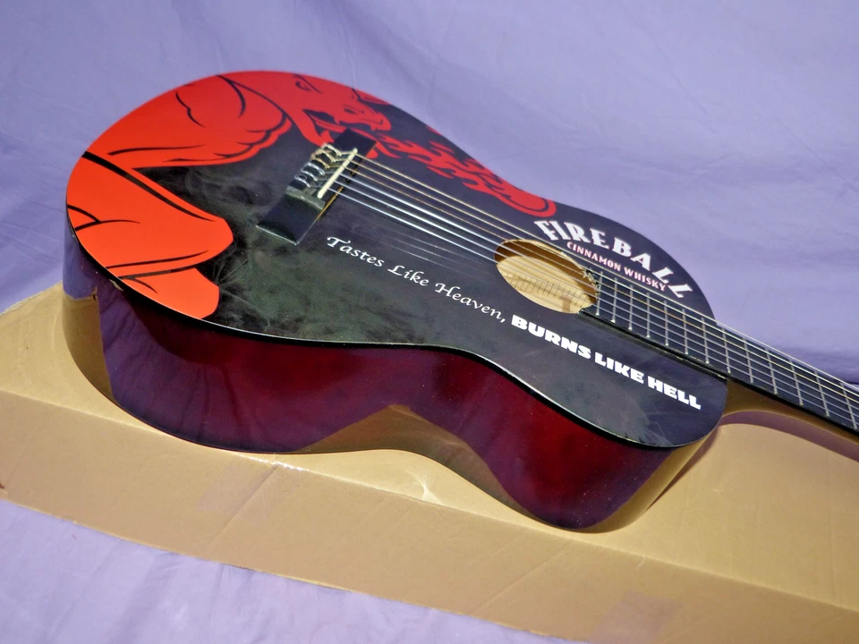 🔥 New! Lucida LK-2 CLASSICAL Acoustic GUITAR Fireball Whisky Brand NEW! 🎸 - Image 3 of 4