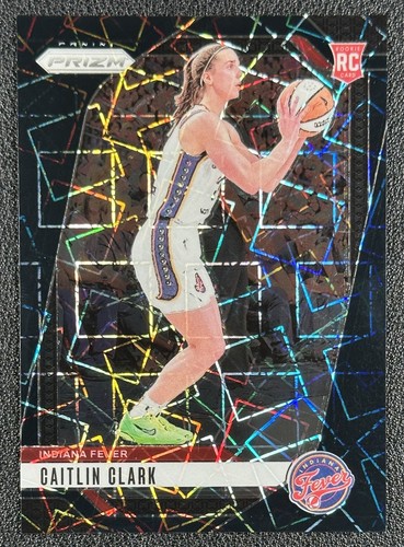 CAITLIN CLARK 2024 PANINI WNBA PRIZM #22 ROOKIE BLACK VELOCITY RC 31/39 FEVER
