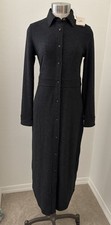 Faherty Legend™ Sweater Maxi #1 Best Selling Dress Heathered Black XS NWT $198