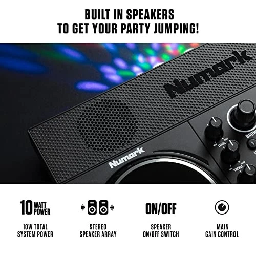 Numark Party Mix Live - DJ Controller with Built in Speakers, Party Lights and - Image 3 of 4
