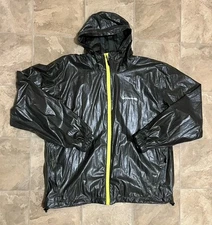 Compass 360 Ultra-PAK Rain Jacket Mens 2XL XXL Silver Gray Neon Gray Waterproof