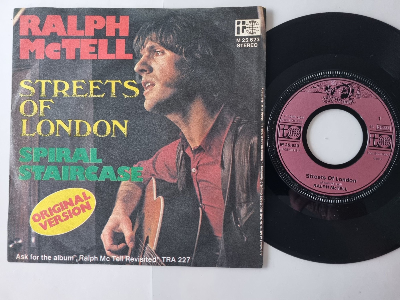 Ralph McTell - Streets Of London/ Spiral Staircase 7'' Vinyl Germany