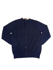 NAVIGATE NI1126 EXTRA FINE CREPE COTTON CARDIGAN WITH LOGO