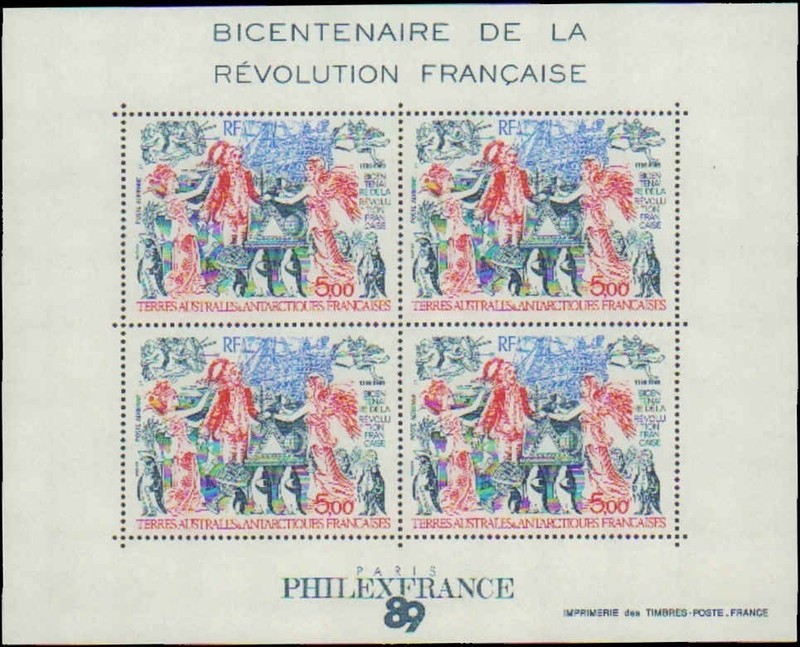 French Antarctica FSAT #C107 Sheet (Mint Never Hinged) NICE!