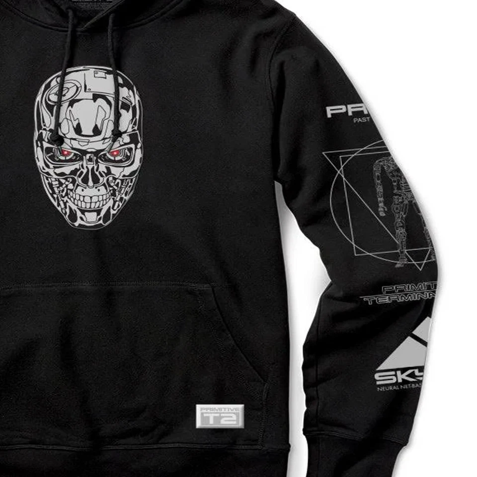 Primitive Terminator 2 Judgement Day Skynet Hoodie Men's Black - NWT - Image 3 of 3