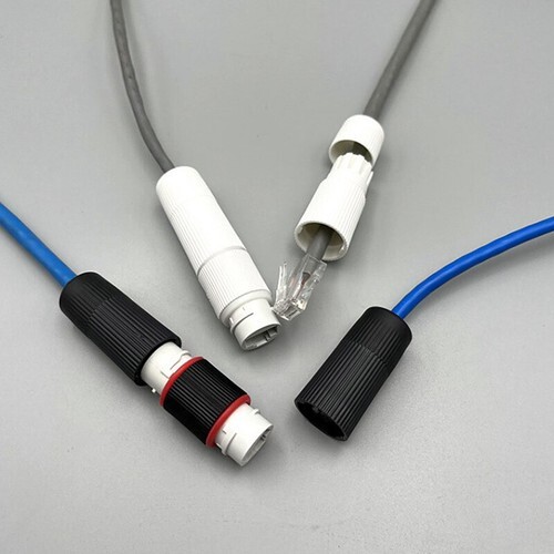 RJ45 Docking Connector Ethernet Network Straight-through Waterproof IP67 Header - Picture 8 of 11