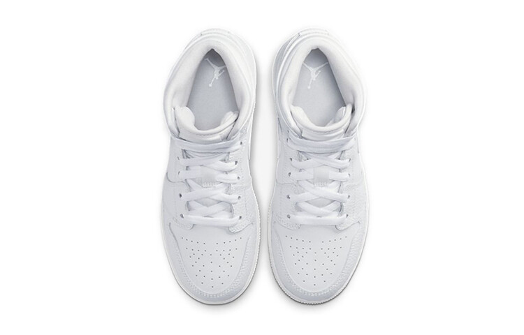 Jordan 1 Mid Triple White - 554725-130 | eBay