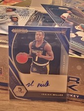 Isaiah Miller 2021-22 Prizm DraftBlue Rookie Auto /149 Iowa Wolves G-Leauge 