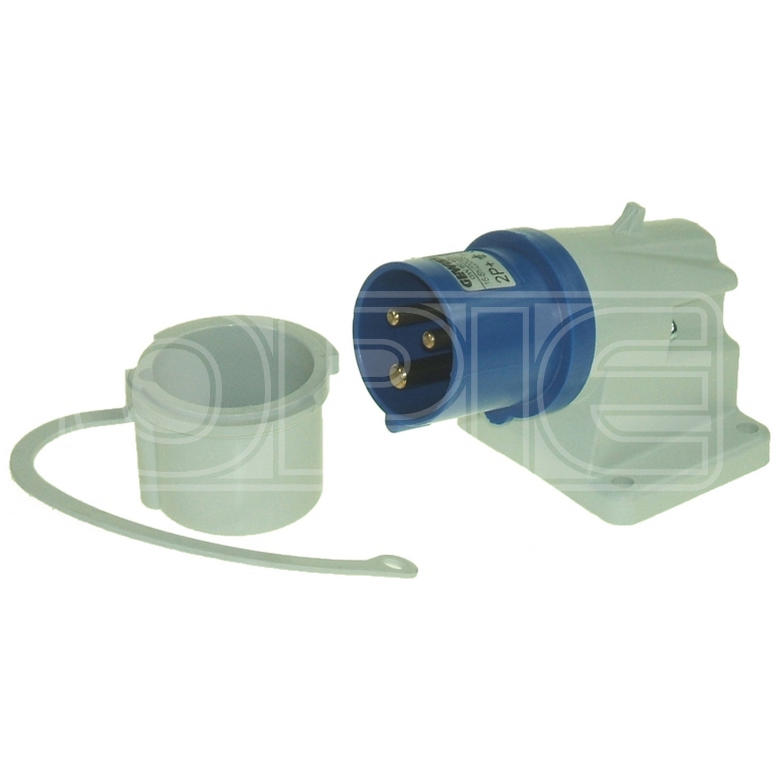 Caravan Inlet & Cap - 230V Site Electrics Inlet Socket With Cap - Maypole 594