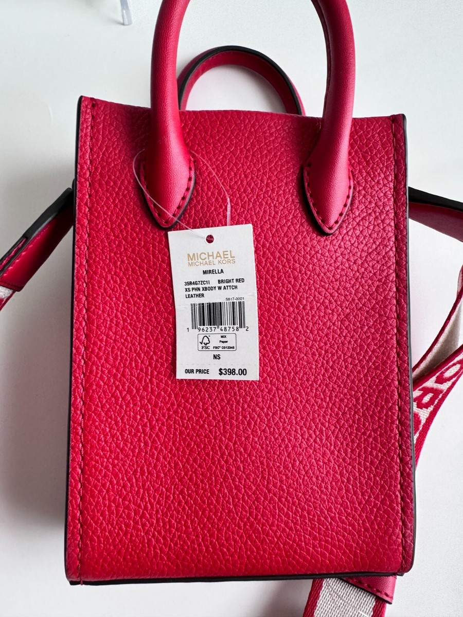 Michael Kors Mirella XS Phone Crossbody Leather Bag Bright
