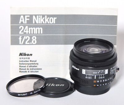 Nikon AF Nikkor 2,8/24mm Weitwinkel Objektiv für Nikon SLRs wie neu!