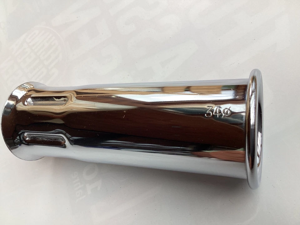 Auspuff Blende 34mm,Oldtimer Chrom Blende,Made in Germany,NOS - Bild 3 von 4