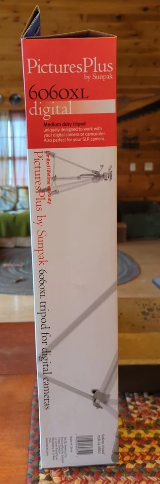 Brand New PICTURESPLUS by SUNPAK 6060XL Digital Medium Duty Tripod - Image 2 of 3