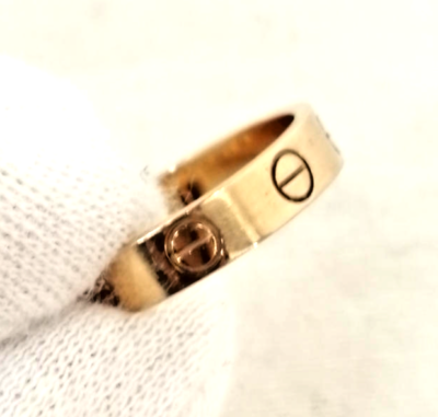 Cartier ラブリング AU750 サイズ45 CARTIER Mini Love Ring Wedding Band 18K Rose Gold Au750 2.9g