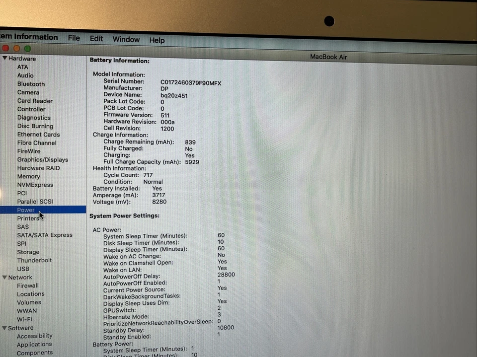 Apple MacBook Air 13" 2014 i7 1.7GHz 4GB RAM 256GB SSD MF068LL/A BTO MID-2014 #2 - Image 4 of 4