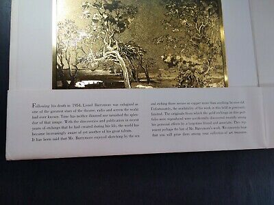 Comprar Hoja De Oro Grabado Impresión De Arte De Colección Mediados 1900s Lionel Barrymore Nantucket Playa Velero