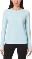 Mondetta Ladies' Long Sleeve Active Top, Nantucket Breeze, Large