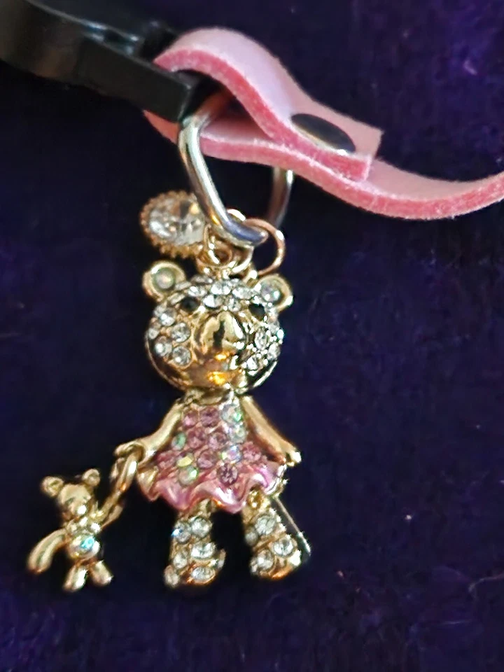 Collar brillante para joyas de gato/gatito, cuero, elige el color del cuello, nuevo, separable Foto 3 de 4