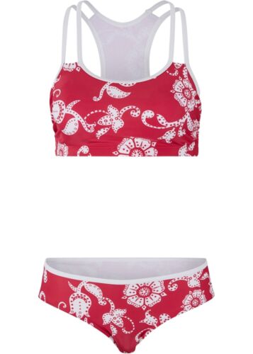 Neu Bustier Bikini Set Gr. 36 Pink Weiß Damen-Bademode Badeanzug Zweiteiler - Bild 1 von 1
