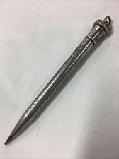 Vintage WAHL EVERSHARP Triple Silver Plated Mechanical Pendant Pencil