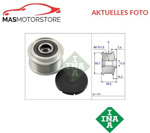 INA Generatorfreilauf 535 0146 10 - Riemenscheibe Für Lichtmaschine