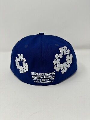 Denim Tears New Era Blue Fitted Hat Size 7 1/8 2023 Brand Denim Tears New Era Blue Fitted Hat Size 7 1/8 2023 Brand