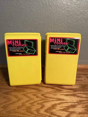 2 Mini CLIK COOLER - Juice Box/Soda Insulated Yellow, Outer Circle ...